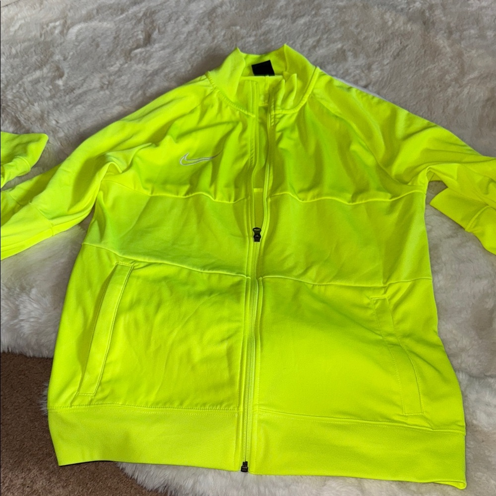 Nike Fluorescent Yellow Sports Jacket